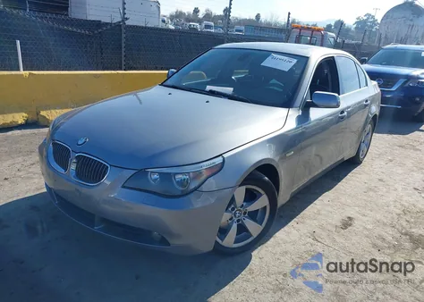 2007 BMW 525I z USA, uszkodzony, nr VIN WBANE53577CW63924